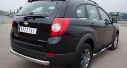 13 699 р. Одинарная защита заднего бампера из трубы диаметром 76 мм SLITKOFF  Chevrolet Captiva (2011-2013) 1-ый рестайлинг  с доставкой в г. Новочеркасск. Увеличить фотографию 4