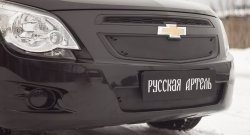 1 449 р. Зимняя заглушка решетки радиатора и переднего бампера РА  Chevrolet Cobalt (2011-2016) седан дорестайлинг  с доставкой в г. Новочеркасск. Увеличить фотографию 2