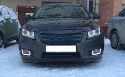 3 529 р. Радиаторная решётка (дорестайлинг) Sport v2 Chevrolet Cruze J300 седан рестайлинг (2012-2015) (Неокрашенная)  с доставкой в г. Новочеркасск. Увеличить фотографию 3