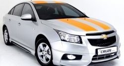 3 999 р. Накладка на передний бампер Extrime Chevrolet Cruze J305 хэтчбек дорестайлинг (2009-2012) (Неокрашенная)  с доставкой в г. Новочеркасск. Увеличить фотографию 1