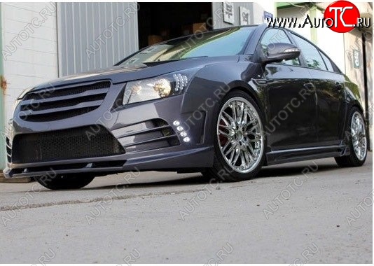 9 299 р. Передний бампер MYRIDE STYLE Chevrolet Cruze J300 седан дорестайлинг (2009-2012) (Неокрашенный)  с доставкой в г. Новочеркасск