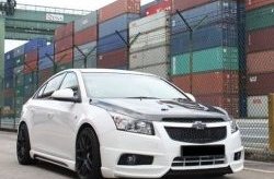 4 199 р. Пороги накладки Extrime Chevrolet Cruze J300 седан дорестайлинг (2009-2012) (Неокрашенные)  с доставкой в г. Новочеркасск. Увеличить фотографию 3