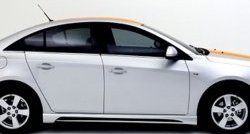 4 199 р. Пороги накладки Extrime  Chevrolet Cruze ( J300,  J305) (2009-2015) седан дорестайлинг, хэтчбек дорестайлинг, седан рестайлинг, хэтчбек рестайлинг (Неокрашенные)  с доставкой в г. Новочеркасск. Увеличить фотографию 1