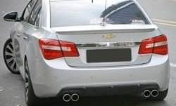 2 999 р. Лип спойлер CT Chevrolet Cruze J300 седан дорестайлинг (2009-2012) (Неокрашенный)  с доставкой в г. Новочеркасск. Увеличить фотографию 2