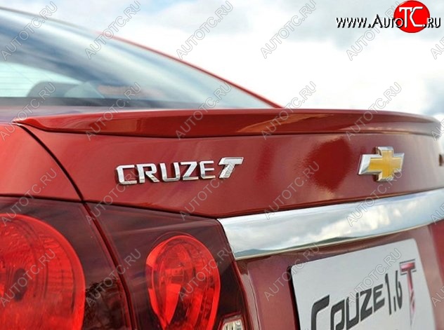 2 749 р. Лип спойлер Lip Chevrolet Cruze J300 седан дорестайлинг (2009-2012) (Неокрашенный)  с доставкой в г. Новочеркасск