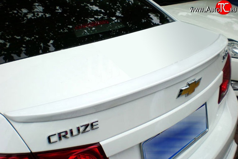 2 599 р. Лип спойлер M-VRS Chevrolet Cruze J300 седан дорестайлинг (2009-2012) (Неокрашенный)  с доставкой в г. Новочеркасск