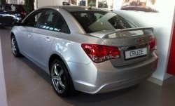 6 849 р. Спойлер LitCompany Chevrolet Cruze J300 седан дорестайлинг (2009-2012) (Неокрашенный)  с доставкой в г. Новочеркасск. Увеличить фотографию 2