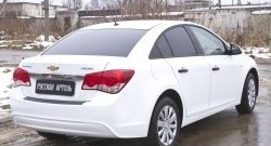 1 059 р. Защитная накладка на задний бампер RA  Chevrolet Cruze  J300 (2012-2015) седан рестайлинг  с доставкой в г. Новочеркасск. Увеличить фотографию 2