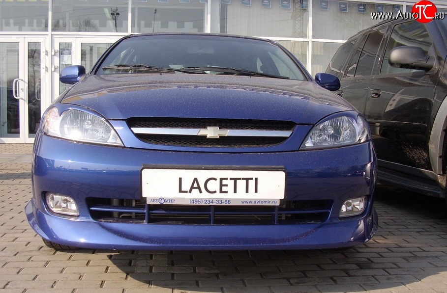 3 579 р. Накладка переднего бампера ATL Chevrolet Lacetti хэтчбек (2002-2013) (Неокрашенная)  с доставкой в г. Новочеркасск