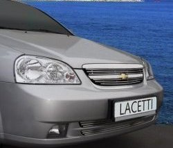 3 179 р. Декоративные вставки решетки радиатора Souz-96 Chevrolet Lacetti универсал (2002-2013)  с доставкой в г. Новочеркасск. Увеличить фотографию 1