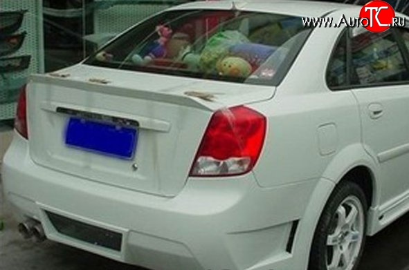 3 499 р. Лип спойлер M-VRS V2 Chevrolet Lacetti седан (2002-2013) (Неокрашенный)  с доставкой в г. Новочеркасск