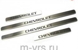 679 р. Накладки на порожки автомобиля M-VRS (нанесение надписи методом окраски)  Chevrolet Lacetti ( седан,  универсал,  хэтчбек) (2002-2013)  с доставкой в г. Новочеркасск. Увеличить фотографию 1