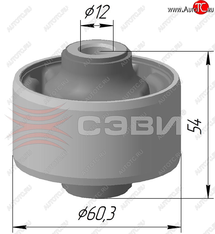 429 р. Шарнир рычагов передней подвески 2108 СЭВИ-Эксперт (задний)  Chevrolet Lacetti ( седан,  универсал,  хэтчбек) (2002-2013), Chevrolet Nubira ( J200,  J150) (2000-2010), Daewoo Gentra ( KLAS) (2005-2024)  с доставкой в г. Новочеркасск