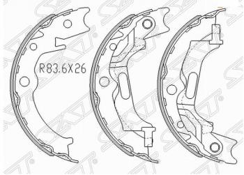 1 659 р. Комплект колодок стояночного тормоза SAT  Chevrolet Lacetti ( седан,  универсал,  хэтчбек) (2002-2013)  с доставкой в г. Новочеркасск. Увеличить фотографию 1