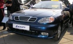 2 949 р. Накладка на передний бампер CT Daewoo Lanos T100 дорестайлинг, седан (1997-2002) (Неокрашенная)  с доставкой в г. Новочеркасск. Увеличить фотографию 1