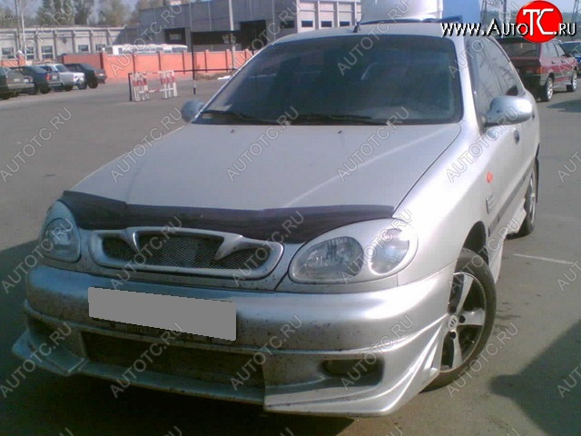 2 249 р. Накладка на передний бампер CT v2 Daewoo Lanos T100 дорестайлинг, седан (1997-2002) (Неокрашенная)  с доставкой в г. Новочеркасск