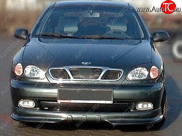 3 399 р. Накладка на передний бампер CT v3 Daewoo Lanos T100 дорестайлинг, седан (1997-2002) (Неокрашенная)  с доставкой в г. Новочеркасск