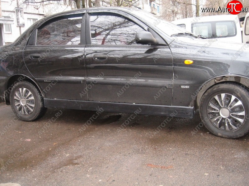 4 499 р. Пороги накладки Miller Daewoo Lanos T100 дорестайлинг, седан (1997-2002) (Неокрашенные)  с доставкой в г. Новочеркасск