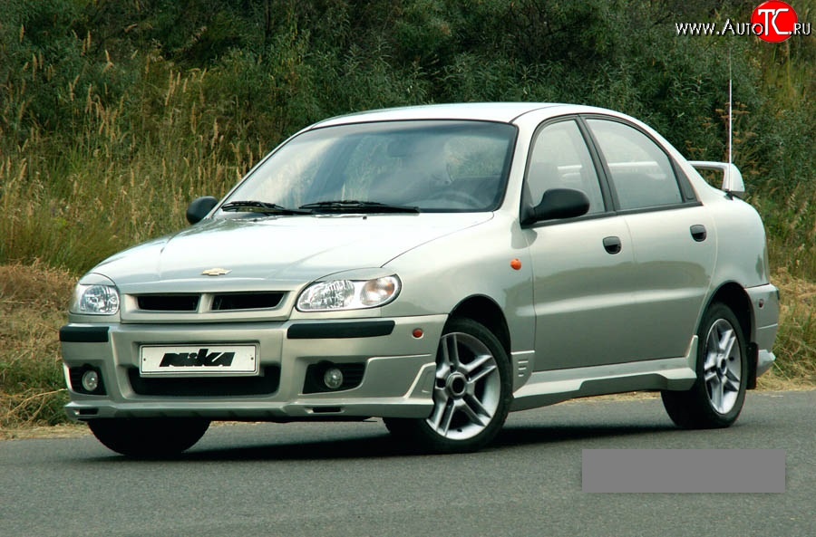 4 049 р. Пороги накладки Nika  Chevrolet Lanos ( T100,  T150,  седан) (1997-2017), Daewoo Sense  Т100 (1997-2008), ЗАЗ Chance ( седан,  хэтчбэк) (2009-2017), ЗАЗ Sens ( седан,  хэтчбэк) (2007-2017) (Неокрашенные)  с доставкой в г. Новочеркасск