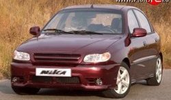 2 349 р. Пороги накладки (хетчбек) Nika 2 Daewoo Lanos T100 дорестайлинг, седан (1997-2002) (Неокрашенные)  с доставкой в г. Новочеркасск. Увеличить фотографию 1