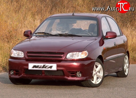 2 349 р. Пороги накладки (хетчбек) Nika 2 Daewoo Lanos T100 дорестайлинг, седан (1997-2002) (Неокрашенные)  с доставкой в г. Новочеркасск