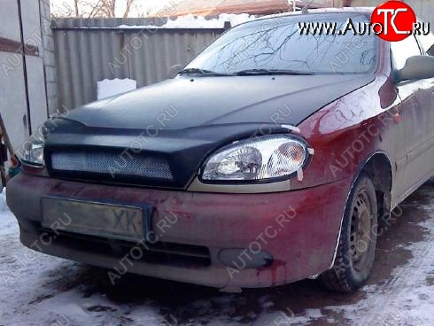 3 499 р. Решётка радиатора Акула Daewoo Lanos T100 дорестайлинг, седан (1997-2002) (Неокрашенная)  с доставкой в г. Новочеркасск