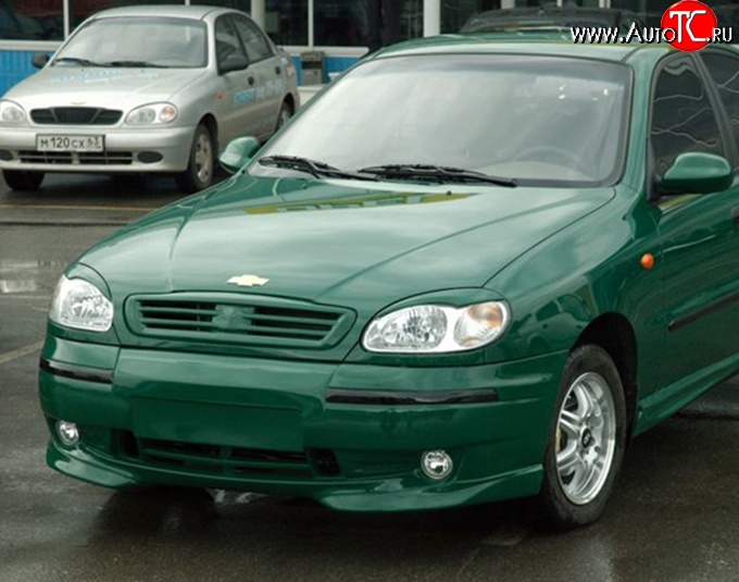 569 р. Реснички на фары M-VRS Daewoo Lanos T100 дорестайлинг, седан (1997-2002) (Неокрашенные)  с доставкой в г. Новочеркасск