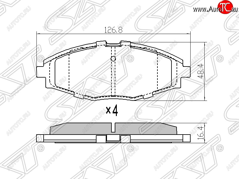 979 р. Колодки тормозные SAT (для диска 236 mm)  Chevrolet Lanos  T100 (2002-2017), Daewoo Nexia  рестайлинг (2008-2015), ЗАЗ Chance ( седан,  хэтчбэк) (2009-2017)  с доставкой в г. Новочеркасск