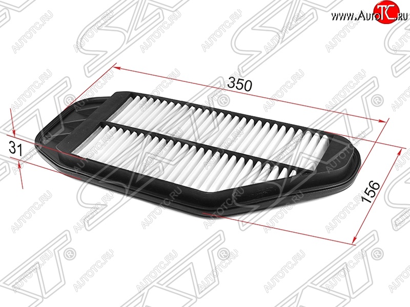 349 р. Фильтр воздушный двигателя SAT (1,0 / 1,2)  Chevrolet Spark  M300 (2010-2015), Ravon R2 (2016-2025)  с доставкой в г. Новочеркасск