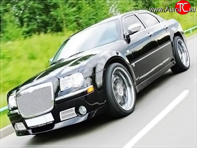 15 699 р. Накладка на передний бампер La Connection Chrysler 300C LX седан (2004-2011) (Неокрашенная)  с доставкой в г. Новочеркасск