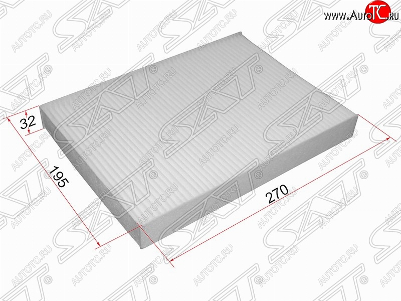 293 р. Фильтр салонный SAT (270х175х32 mm)  CITROEN C5 ( RD,  RW) (2008-2017), Peugeot 407 ( седан,  универсал) (2004-2011)  с доставкой в г. Новочеркасск