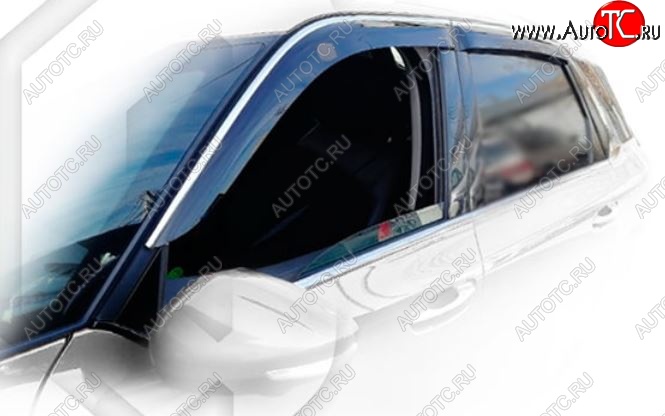 2 159 р. Дефлектора окон CA-Plastic  CITROEN C4 picasso  3D (2014-2018) минивэн дорестайлинг, минивэн рестайлинг (Classic полупрозрачный, Без хром.молдинга)  с доставкой в г. Новочеркасск