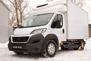 7 649 р. Передние расширители колёсной арки RA (вылет 10 мм)  CITROEN Jumper  290 (2014-2022), Fiat Ducato  290 (2014-2024) (Передние, глянец под окраску, Неокрашенные)  с доставкой в г. Новочеркасск. Увеличить фотографию 1