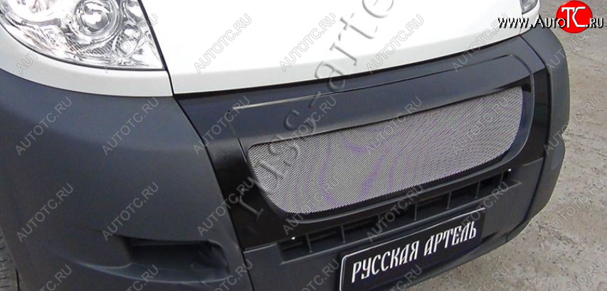 5 499 р. Решетка радиатора RA (с металлической сеткой) CITROEN Jumper 250 (2006-2014) (Глянец под окраску, Неокрашенная)  с доставкой в г. Новочеркасск