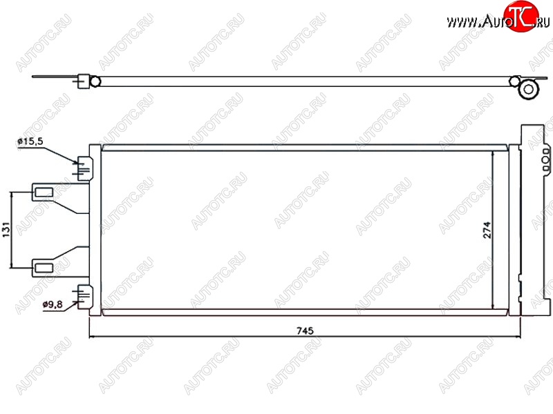 5 199 р. Радиатор кондиционера SAT  CITROEN Jumper ( 250,  290) (2006-2022), Fiat Ducato  250 (2006-2014), Peugeot Boxer ( 250,  290) (2006-2024)  с доставкой в г. Новочеркасск