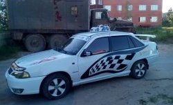 2 499 р. Высокий универсальный спойлер Кураж KIA Cerato 1 LD седан рестайлинг (2005-2008) (Без места под стоп сигнал, Неокрашенный)  с доставкой в г. Новочеркасск. Увеличить фотографию 5