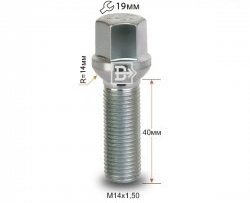 Колёсный болт длиной 40 мм Вектор M14 1.5 40 под гаечный ключ 