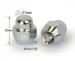 Колёсная гайка Вектор M14 1.5 Уаз Патриот 3163 5 дв. 2-ой рестайлинг (2017-2025) 