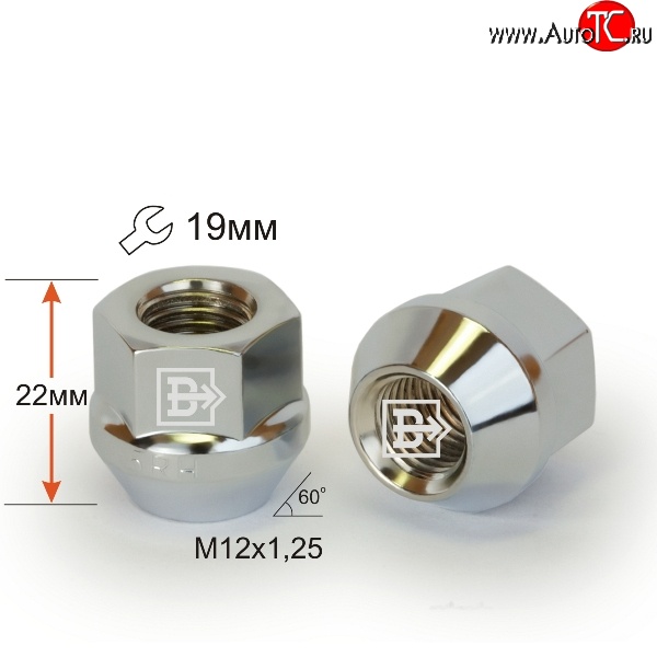 47 р. Колёсная гайка Вектор M12 1.25    с доставкой в г. Новочеркасск