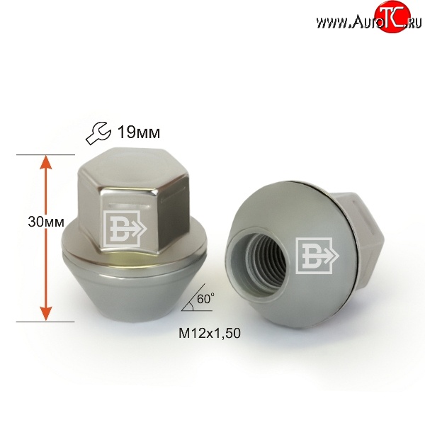 269 р. Колёсная гайка Вектор M12 1.5    с доставкой в г. Новочеркасск