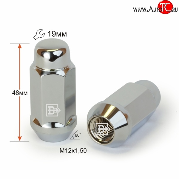 169 р. Колёсная гайка Вектор M12 1.5    с доставкой в г. Новочеркасск