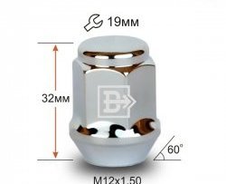 73 р. Колёсная гайка Вектор M12 1.5 Geely Coolray SX11 рестайлинг (2023-2024). Увеличить фотографию 1