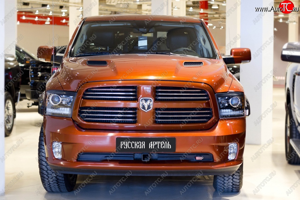 799 р. Реснички на фары RA  Dodge Ram  DJ, DS (2008-2012) (Неокрашенные)  с доставкой в г. Новочеркасск