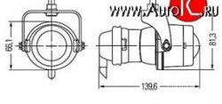 3 999 р. Универсальная противотуманная фара Hella Micro DE 1NL 008 090-047 Toyota Crown S180 седан дорестайлинг (2003-2005)  с доставкой в г. Новочеркасск. Увеличить фотографию 2