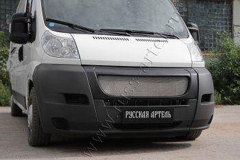 6 249 р. Решетка радиатора РА  Fiat Ducato  250 (2006-2014) (Сетка алюминиевая, неокрашенная)  с доставкой в г. Новочеркасск. Увеличить фотографию 2