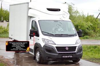 949 р. Накладки на боковые зеркала (шагрень) RA  Fiat Ducato  290 (2014-2024) (Неокрашенные)  с доставкой в г. Новочеркасск. Увеличить фотографию 4