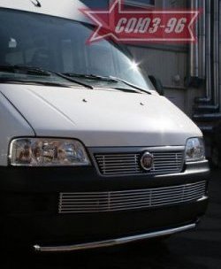 11 564 р. Защита переднего бампера одинарная Souz-96 (d60) Fiat Ducato 250 (2006-2014)  с доставкой в г. Новочеркасск. Увеличить фотографию 2