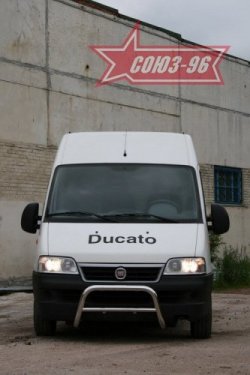 10 844 р. Защита переднего бампера Souz-96 (d60) Fiat Ducato 250 (2006-2014)  с доставкой в г. Новочеркасск. Увеличить фотографию 2