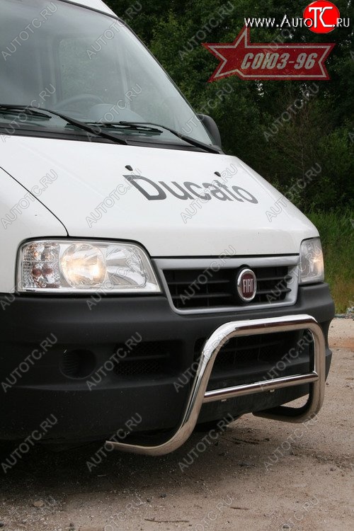 10 844 р. Защита переднего бампера Souz-96 (d60) Fiat Ducato 250 (2006-2014)  с доставкой в г. Новочеркасск