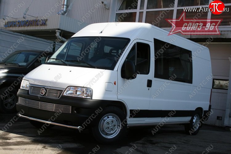 11 564 р. Защита переднего бампера одинарная Souz-96 (d60) Fiat Ducato 250 (2006-2014)  с доставкой в г. Новочеркасск